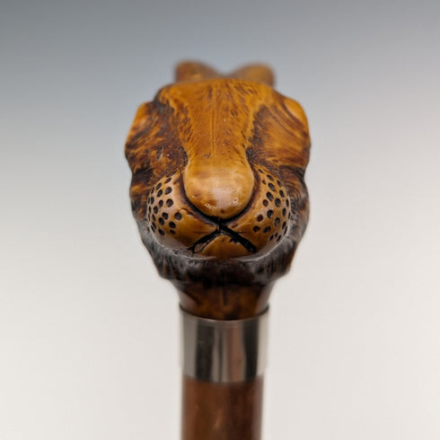 British Vintage Men's Cane Resin Rabbit Head Handle 90cm